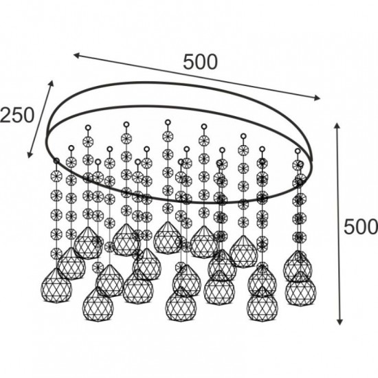 ΟΡΟΦΗΣ 5Χ20W G4 12V ΚΡΥΣΤΑΛΛΑ