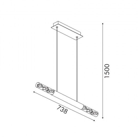 OASIS-ΦΩΤΙΣΤΙΚΟ ΚΡΕΜΑΣΤΟ ΑΜΜΩΔΕΣ ΛΕΥΚΟ ΑΛΟΥΜΙΝΙΟΥ LED COB 15W