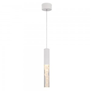 Κρεμαστό Φωτιστικό Λευκό LED με Ρυθμιζόμενο Λευκό Φως 5x5x150εκ.