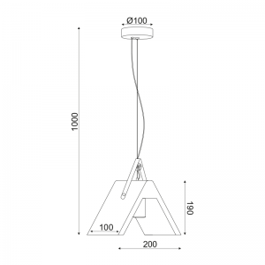 BETA ΚΡΕΜΑΣΤΟ ΜΟΝΟΦΩΤΟ ΦΩΤΙΣΤΙΚΟ ΤΣΙΜΕΝΤΟ ΓΚΡΙ 20x10xΗ100cm
