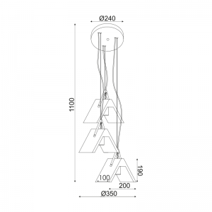 BETA ΚΡΕΜΑΣΤΟ 3ΦΩΤΟ ΦΩΤΙΣΤΙΚΟ ΤΣΙΜΕΝΤΟ ΓΚΡΙ Φ43xΗ110CM
