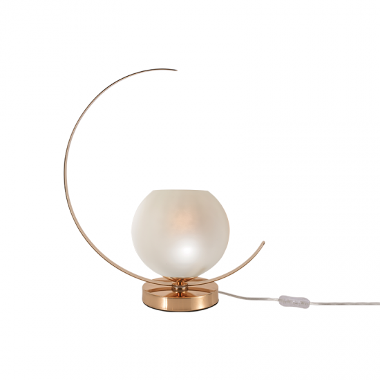 CINDI ΕΠΙΤΡΑΠΕΖΙΑ ΦΩΤΙΣΤΙΚΟ ΜΕΤΑΛΛΟ ΧΡΥΣΟ Φ35x37.5CM