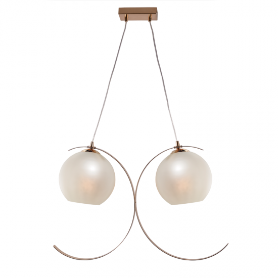 CINDI ΚΡΕΜΑΣΤΟ 2ΦΩΤΟ ΦΩΤΙΣΤΙΚΟ ΜΕΤΑΛΛΟ ΧΡΥΣΟ 68x20xΗ120CM