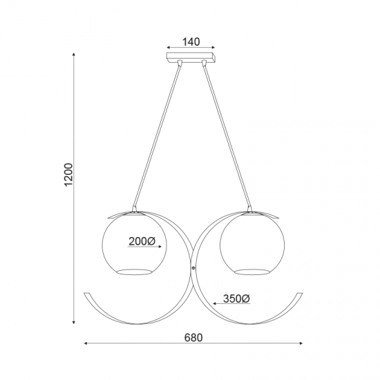 CINDI ΚΡΕΜΑΣΤΟ 2ΦΩΤΟ ΦΩΤΙΣΤΙΚΟ ΜΕΤΑΛΛΟ ΧΡΥΣΟ 68x20xΗ120CM