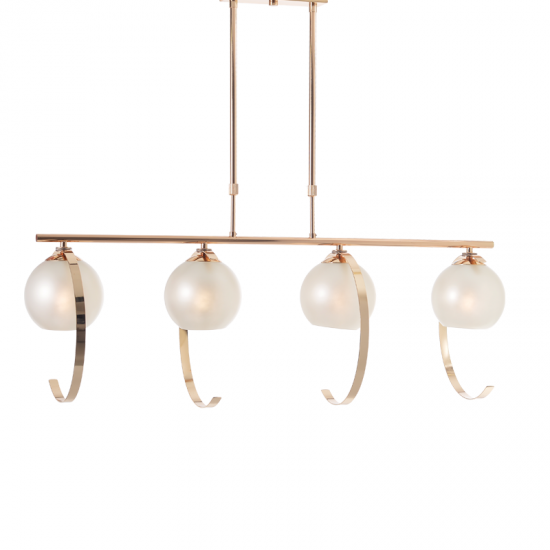 CINDI ΚΡΕΜΑΣΤΟ 4ΦΩΤΟ ΦΩΤΙΣΤΙΚΟ ΡΑΓΑ ΜΕΤΑΛΛΟ ΧΡΥΣΟ 107x15xΗ120CM