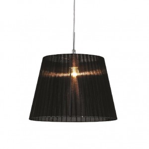 ΚΡΕΜΑΣΤΟ ΜΟΝΟΦΩΤΟ ΦΩΤΙΣΤΙΚΟ ΑΠΟ ΜΑΥΡΗ ΟΡΓΑΝΤΖΑ Φ40CM 1XE27 (DL604B)