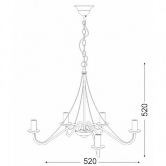 ΚΡΕΜΑΣΤΟ 5Χ60W E14 ΠΑΤΙΝΑ