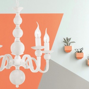 ΚΡΕΜΑΣΤΟ Φ/Σ 5ΧΕ14 ΜΕΤΑΛΛΙΚΟ ΛΕΥΚΟ Φ49,5ΧΗ89,5CM