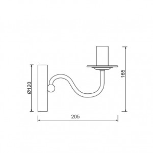 ΕΠΙΤΟΙΧΙΟ Φ/Σ 1ΧΕ14 ΜΕΤΑΛΛΙΚΟ ΛΕΥΚΟ 20,5Χ12ΧΗ16,5CM KNOSSOS