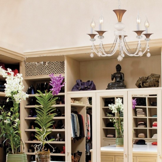 ΚΡΕΜΑΣΤΟ Φ/Σ 5ΧΕ14 ΜΕΤΑΛΛΟ ΠΑΤΙΝΑ ΧΡΥΣΟ+ΚΡΥΣΤΑΛΛΟ Φ51,5ΧΗ93CM