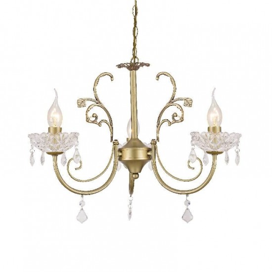 ΚΡΕΜΑΣΤΟ Φ/Σ 3ΧΕ14 ΜΕΤΑΛΛΟ ΧΡΥΣΟ ΜΠΡΟΝΖΕ+ΚΡΥΣΤΑΛΛΟ Φ56ΧΗ96CM