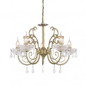 ΚΡΕΜΑΣΤΟ Φ/Σ 5ΧΕ14 ΜΕΤΑΛΛΟ ΧΡΥΣΟ ΜΠΡΟΝΖΕ+ΚΡΥΣΤΑΛΛΟ Φ56ΧΗ96CM