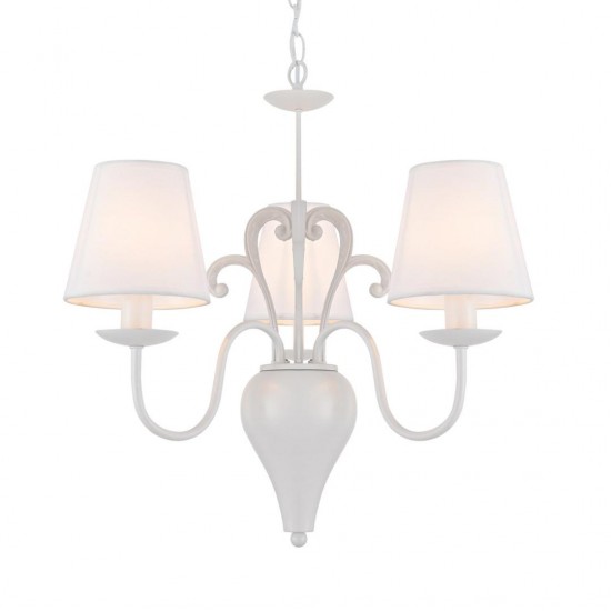 ΚΡΕΜΑΣΤΟ Φ/Σ 3ΧΕ14 ΛΕΥΚΟ ΜΕΤΑΛΛΟ+ΑΜΠΑΖΟΥΡ Φ53ΧΗ99,5CM