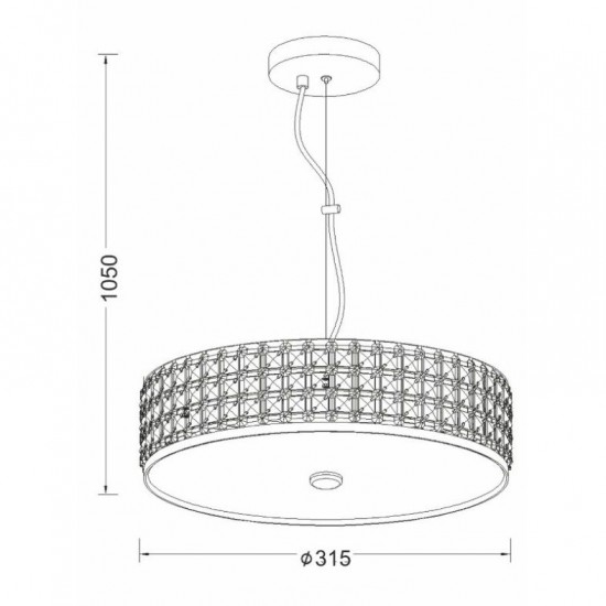 ΚΡΕΜΑΣΤΟ ΚΡΥΣΤΑΛΛΟ Φ31,5CM 3ΧΕ14
