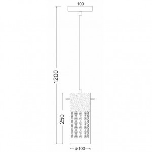ΚΡΕΜΑΣΤΟ ΓΥΑΛΙ ΔΙΑΦΑΝΕΣ ΚΡΥΣΤΑΛΛΟ Φ11CM 1ΧΕ14