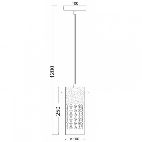 ΚΡΕΜΑΣΤΟ ΓΥΑΛΙ ΔΙΑΦΑΝΕΣ ΚΡΥΣΤΑΛΛΟ Φ11CM 1ΧΕ14