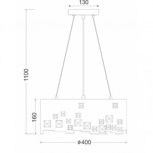 ΚΡΕΜΑΣΤΟ ΜΕΤΑΛΛΟ – ΚΡΥΣΤΑΛΛΟ Φ40 3ΧΕ27