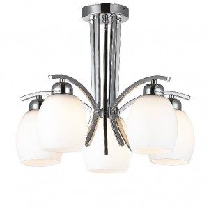 ΟΡΟΦΗΣ ΧΡΩΜΙΟ ΜΕ ΓΥΑΛΙ Φ52CM 5XE27