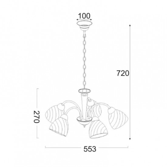 ΚΡΕΜΑΣΤΟ ΜΠΡΟΝΖΕ ΜΕΤΑΛΛΙΚΟ 5ΧΕ14