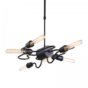 NIMA ΚΡΕΜΑΣΤΟ ΦΩΤΙΣΤΙΚΟ 6ΦΩΤΟ ΜΕΤΑΛΛΟ ΜΑΥΡΟ 63x71xH95cm