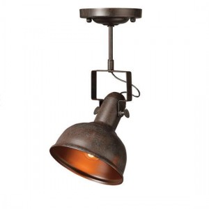 ΟΡΟΦΗΣ Φ/Σ 1ΧΕ27 ΜΕΤΑΛΛΙΚΟ ΣΚΟΥΡΙΑ Φ18XH39cm