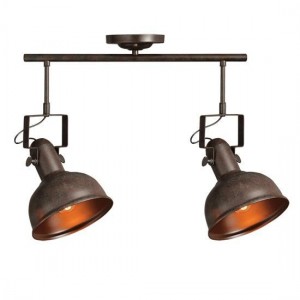 ΟΡΟΦΗΣ Φ/Σ 2ΧΕ27 ΜΕΤΑΛΛΙΚΟ ΣΚΟΥΡΙΑ Φ18X54XH41cm