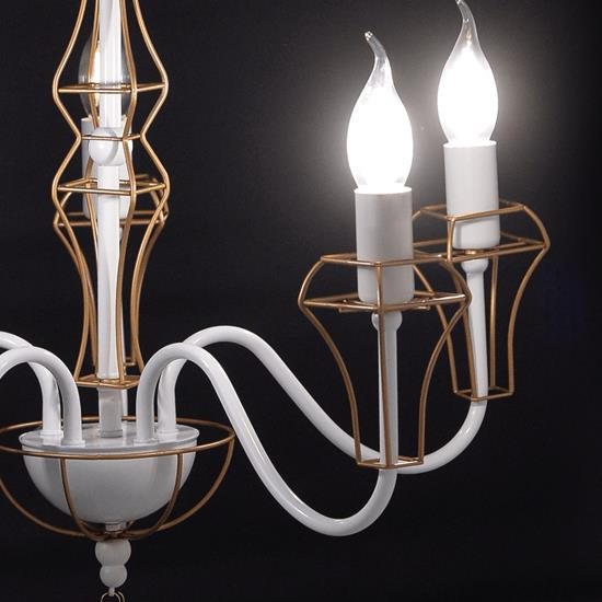 ΚΡΕΜΑΣΤΟ Φ/Σ 5ΧΕ14 ΜΕΤΑΛΛΙΚΟ ΛΕΥΚΟ+ΧΡΥΣΟ ΣΥΡΜΑ Φ55ΧΗ109CM