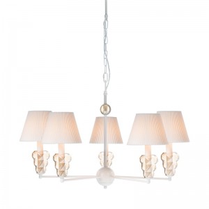 ABA ΚΡΕΜΑΣΤΟ ΦΩΤΙΣΤΙΚΟ 5ΦΩΤΟ ΥΦΑΣΜΑ/ΜΕΤΑΛΛΟ ΛΕΥΚΟ Φ74xΗ90cm