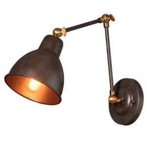 ΕΠΙΤΟΙΧΟ Φ/Σ 1ΧΕ27 ΜΕΤΑΛΛΙΚΟ ΣΚΟΥΡΙΑ ΒΡΑΧΙΟΝΑΣ Φ15Χ39CM 