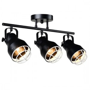 ΟΡΟΦΗΣ Φ/Σ 3ΧΕ27 ΜΕΤΑΛΛΙΚΟ ΜΑΥΡΟ ΠΛΕΓΜΑ ΛΕΥΚΟ Φ10Χ50XH28cm