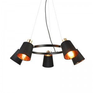 ΚΡΕΜΑΣΤΟ Φ/Σ 5ΧΕ14 ΜΑΥΡΟ ΜΕΤΑΛΛΙΚΟ+ ΑΜΠΑΖΟΥΡ D73XH100CM 