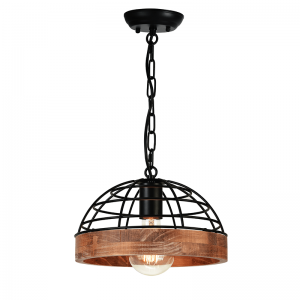 TRYPA ΚΡΕΜΑΣΤΟ ΦΩΤΙΣΤΙΚΟ 1ΦΩΤΟ ΜΕΤΑΛΛΟ ΜΑΥΡΟ D26xH120cm