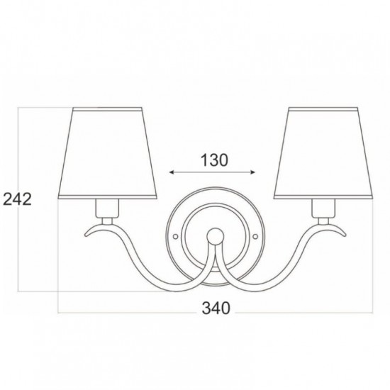 ARON ΑΠΛΙΚΑ 2ΦΩΤΗ ΠΑΤΙΝΑ ΜΕ ΚΑΠΕΛΟ 34x24,2cm