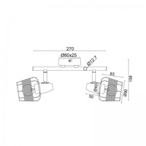 ΕΠΙΤΟΙΧΟ Φ/Σ 2ΧΕ14 ΡΑΤΑΝ+ΛΕΥΚΟ ΜΕΤΑΛΛΟ 9Χ27Χ16CM