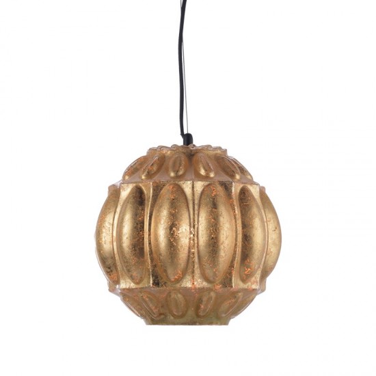 CAPRI ΚΡΕΜΑΣΤΟ ΦΩΤΙΣΤΙΚΟ 1ΦΩΤΟ ΓΥΑΛΙ ΦΥΛΛΑ ΧΡΥΣΟΥ Φ25xΗ120cm