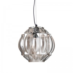 CAPRI ΚΡΕΜΑΣΤΟ ΦΩΤΙΣΤΙΚΟ 1ΦΩΤΟ ΓΥΑΛΙ ΓΚΡΙ Φ25xΗ120cm