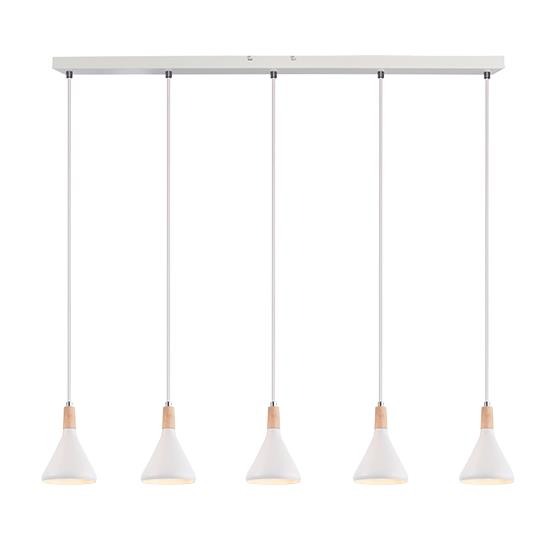 ΚΡΕΜΑΣΤΟ Φ/Σ 5ΧΕ14 ΜΕΤΑΛΛΙΚΟ ΛΕΥΚΟ+ΞΥΛΟ 12Χ95ΧΗ120CM