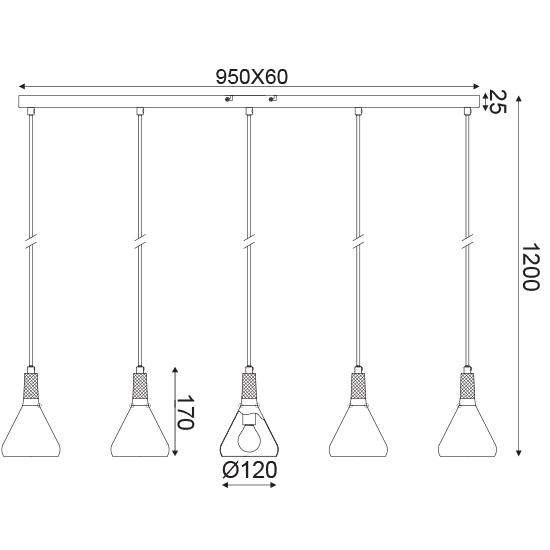 ΚΡΕΜΑΣΤΟ Φ/Σ 5ΧΕ14 ΜΕΤΑΛΛΙΚΟ ΛΕΥΚΟ+ΞΥΛΟ 12Χ95ΧΗ120CM