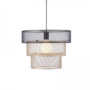 ΚΡΕΜΑΣΤΟ Φ/Σ 1ΧΕ27 ΧΡΥΣΟ+ΜΑΥΡΟ ΜΕΤΑΛΛΙΚΟ D40XH120CM