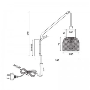 ΕΠΙΤΟΙΧΟ Φ/Σ 1ΧΕ14 ΦΕΛΛΟΣ+ΜΑΥΡΟ ΜΕΤΑΛΛΟ 9Χ24Χ24CM