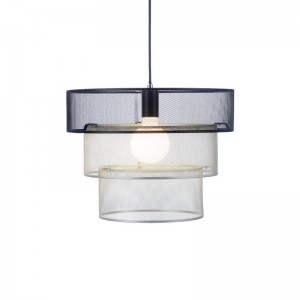 ΚΡΕΜΑΣΤΟ Φ/Σ 1ΧΕ27 ΑΣΗΜΙ+ΜΑΥΡΟ ΜΕΤΑΛΛΙΚΟ D40XH120CM 