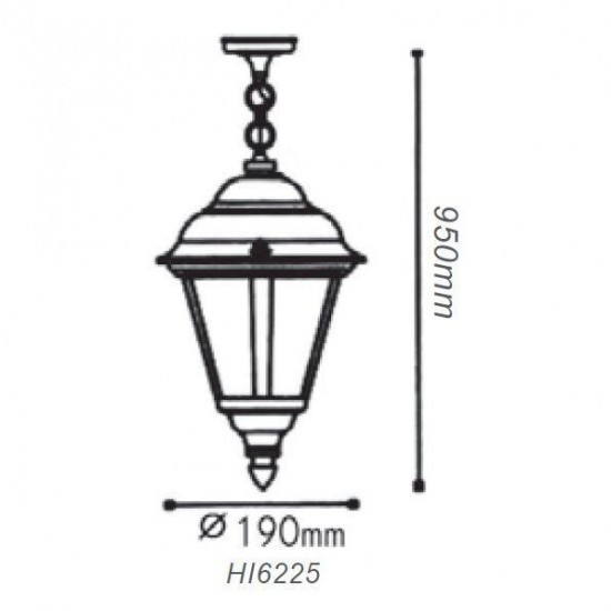 ΦΑΝΑΡΙ ΚΡΕΜΑΣΤΟ ΜΑΥΡΟ ΙΡ44 Ε27 100W-ΦΩΤΙΣΤΙΚΑ ΕΞΩΤΕΡΙΚΟΥ ΧΩΡΟΥ-ΦΑΝΑΡΑΚΙΑ-