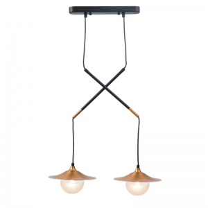 KLIO ΚΡΕΜΑΣΤΟ 2ΦΩΤΟ ΦΩΤΙΣΤΙΚΟ ΡΑΓΑ ΜΕΤΑΛΛΟ ΧΡΥΣΟ 47x20xΗ128CM