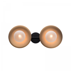 KLIO ΕΠΙΤΟΙΧΙΟ ΦΩΤΙΣΤΙΚΟ 2ΦΩΤΟ ΜΕΤΑΛΛΟ ΧΡΥΣΟ 20x47x18CM