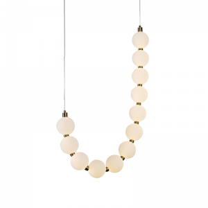 ARTEMIS ΚΡΕΜΑΣΤΟ ΦΩΤΙΣΤΙΚΟ LED ΑΚΡΥΛΙΚΟ ΑΛΟΥΜΙΝΙΟΥ ΧΡΥΣΟ 53x177,7cm