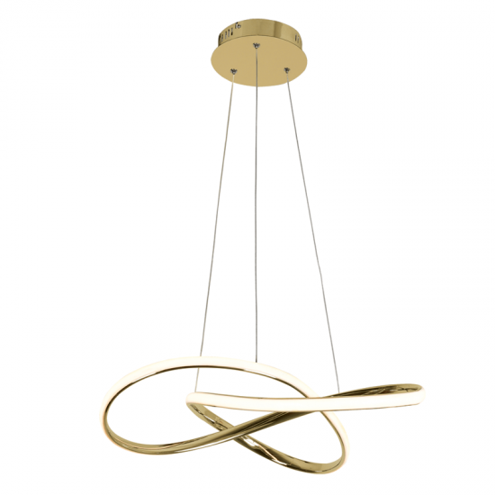 SIERRA ΚΡΕΜΑΣΤΟ ΦΩΤΙΣΤΙΚΟ LED ΑΛΟΥΜΙΝΙΟ ΧΡΥΣΟ 48x44xΗ120CM