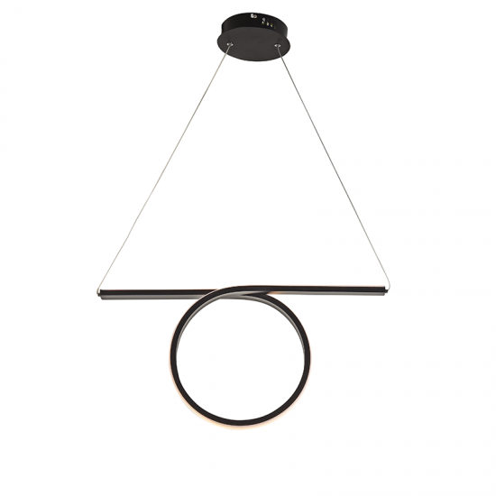 KLASMA ΚΡΕΜΑΣΤΟ ΦΩΤΙΣΤΙΚΟ LED ΑΛΟΥΜΙΝΙΟ ΜΑΥΡΟ 88x17xΗ120CM