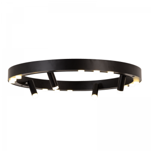 CIRCUS 1 ΦΩΤΙΣΤΙΚΟ ΟΡΟΦΗΣ LED ΑΛΟΥΜΙΝΙΟ ΜΑΥΡΟ D65xΗ6,5CM