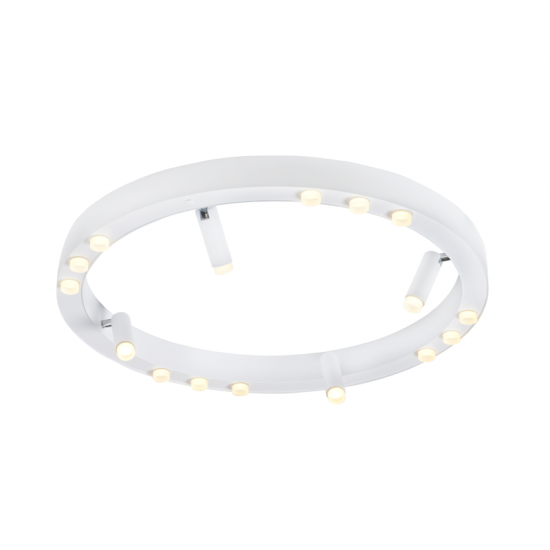 CIRCUS 1 ΦΩΤΙΣΤΙΚΟ ΟΡΟΦΗΣ LED ΑΛΟΥΜΙΝΙΟ ΛΕΥΚΟ D65xΗ6,5CM