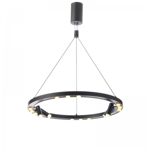 CIRCUS ΚΡΕΜΑΣΤΟ ΦΩΤΙΣΤΙΚΟ LED ΑΛΟΥΜΙΝΙΟ ΜΑΥΡΟ D65xH139CM